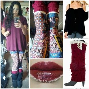 One Size Adult Patchwork Elephant Leggings
